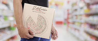 Opakowanie na pizzę w sklepie