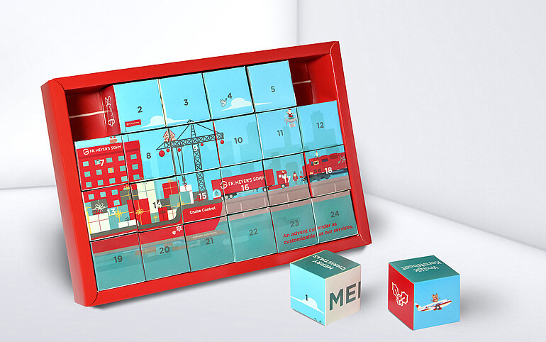 Kostki zapraszają do układania puzzli.