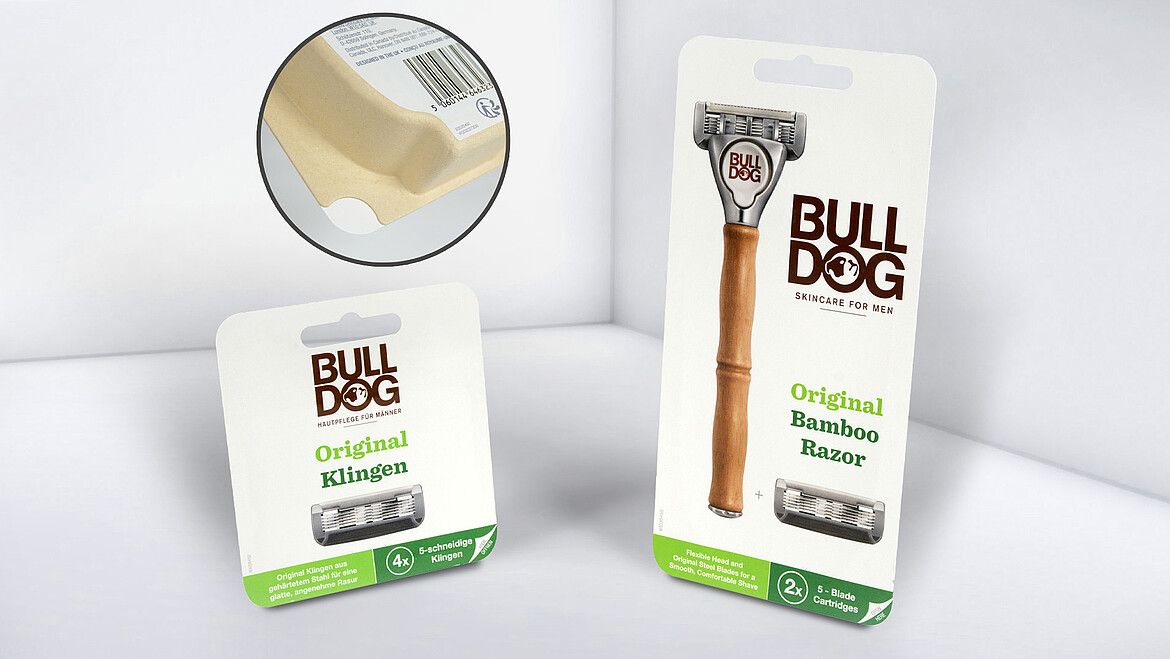 Karta blistra jest zgrzewana z tzw. odlewem włóknistym.