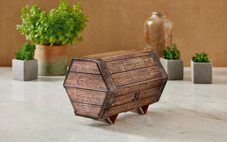 W innowacyjnej koncepcji „Worek w beczułce” firma Karl Knauer prezentuje nowy atrakcyjny wariant popularnego „Worka w pudełku”. 