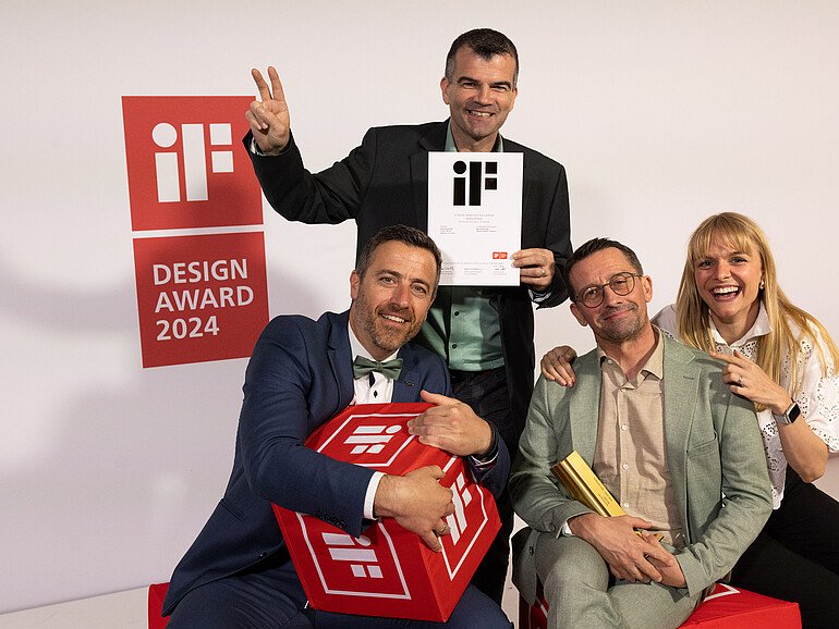 Karl Knauer bei der Preisverleihung des iF Design Awards in Berlin