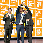 Karl Knauer podczas ceremonii wręczenia nagród iF Design Award w Berlinie