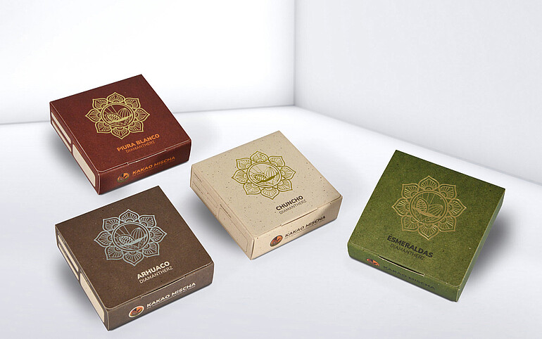 Zdjęcie grupowe opakowania Kakao Mischa